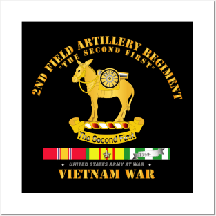 2nd Field Artillery Regiment - Vietnam w SVC Posters and Art